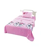 Juego de Sabanas de verano Gatita niña Infantil plaza y media  MAS 1 ALMOHADA - Miniatura 4