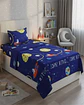 Juego de Sabanas de verano Planeta Astronauta Infantil plaza y media  MAS 1 ALMOHADA - Miniatura 1