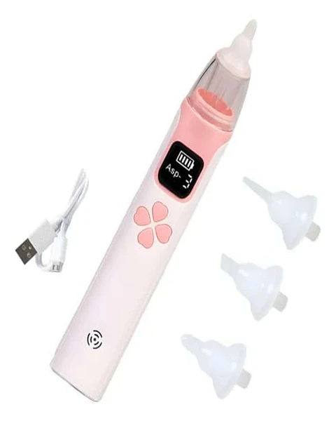 Aspirador Nasal para bebes Electrico Recargable rosa