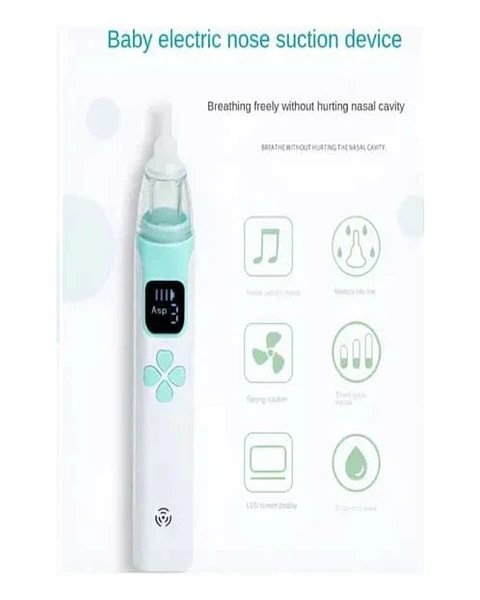 Aspirador Nasal para bebes Electrico Recargable Verde