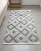 ALFOMBRA CON RELIEVE DISEÑO JACQUARD ANTIDESLIZANTE 150X200 CM - Miniatura 4