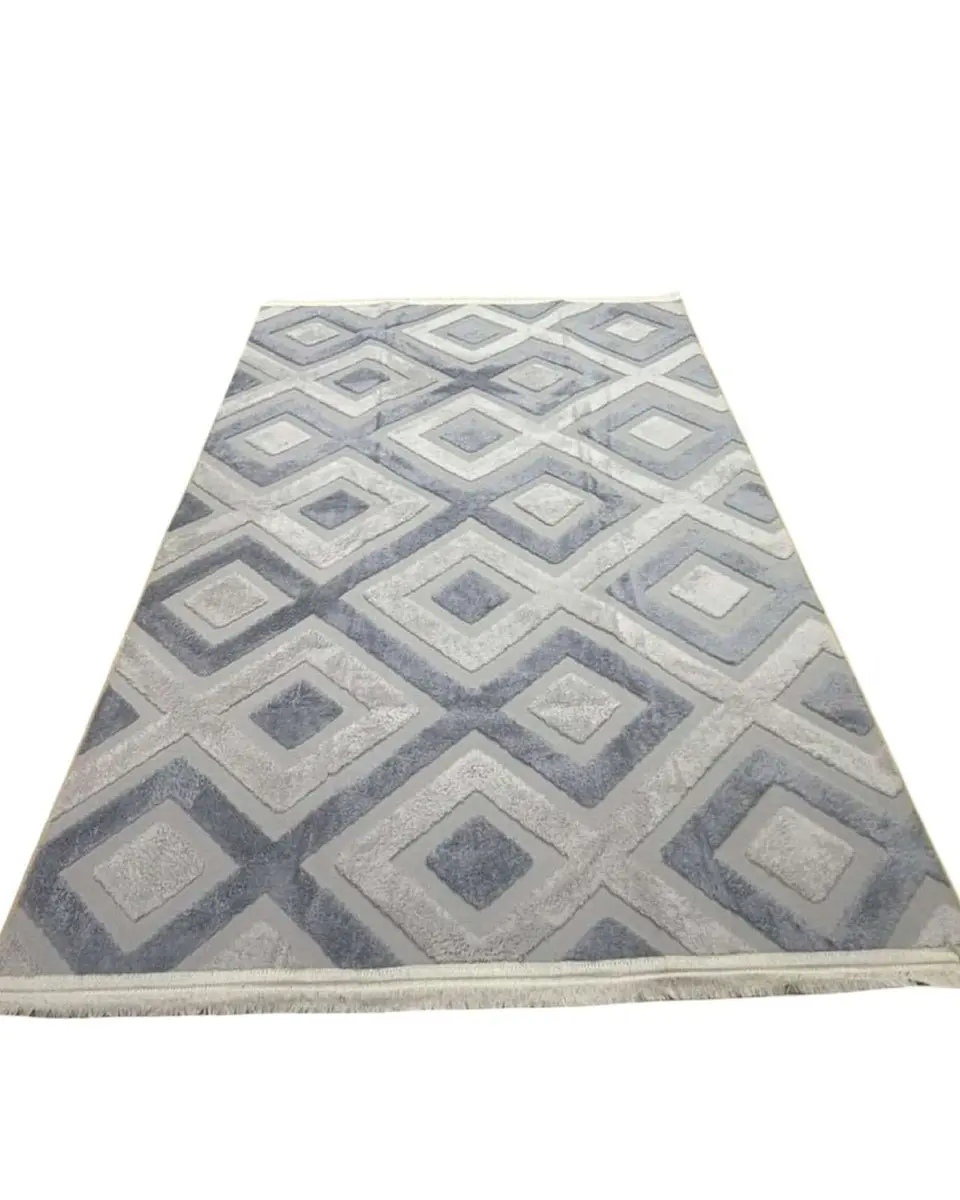 ALFOMBRA CON RELIEVE DISEÑO JACQUARD ANTIDESLIZANTE 150X200 CM 7