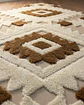 ALFOMBRA CON RELIEVE DISEÑO JACQUARD ANTIDESLIZANTE 150X200 CM - Miniatura 4