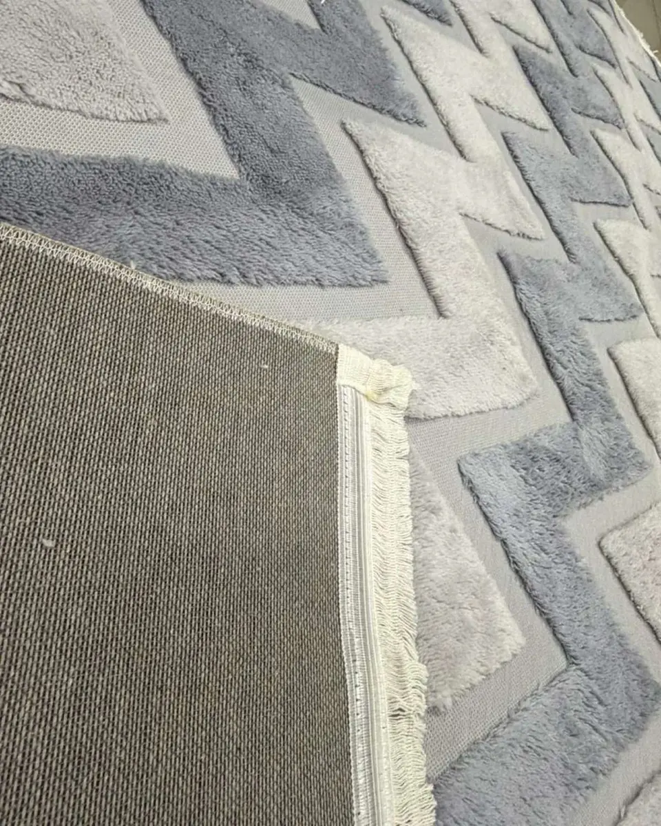 ALFOMBRA CON RELIEVE DISEÑO JACQUARD ANTIDESLIZANTE 150X200 CM 5