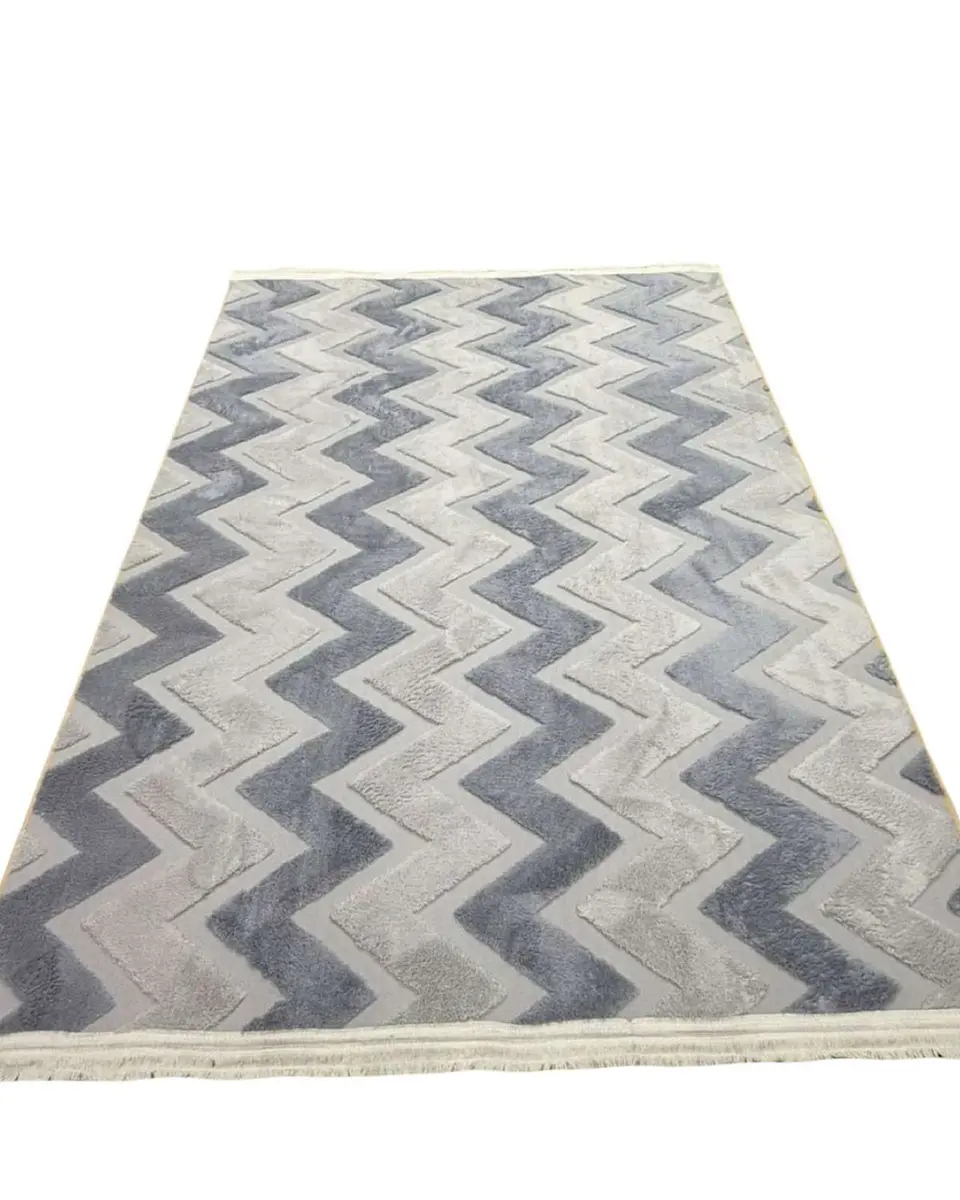 ALFOMBRA CON RELIEVE DISEÑO JACQUARD ANTIDESLIZANTE 150X200 CM 6
