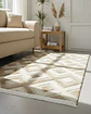 ALFOMBRA CON RELIEVE DISEÑO JACQUARD ANTIDESLIZANTE 150X200 CM - Miniatura 3