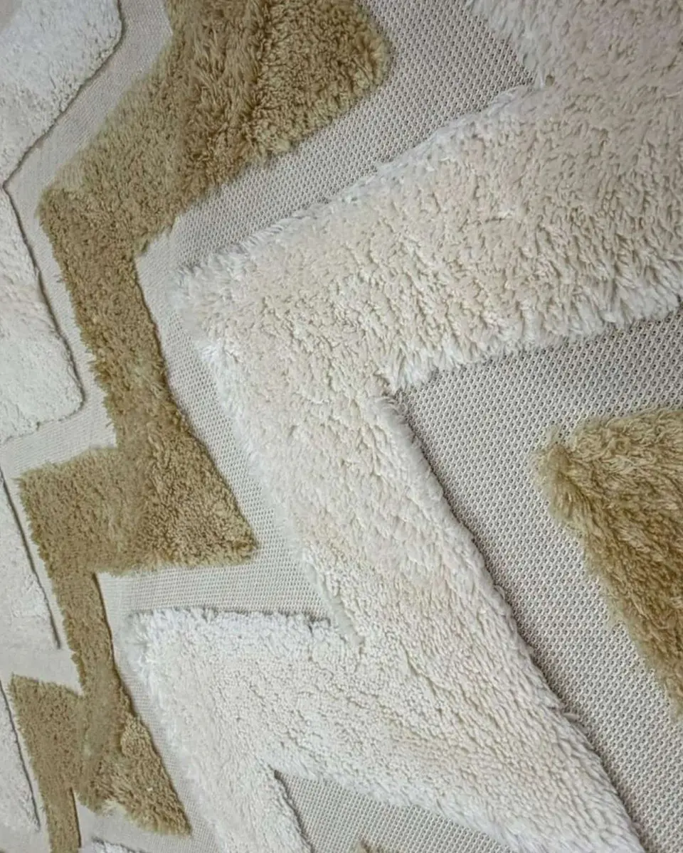 ALFOMBRA CON RELIEVE DISEÑO JACQUARD ANTIDESLIZANTE 150X200 CM 6