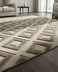 ALFOMBRA CON RELIEVE DISEÑO JACQUARD ANTIDESLIZANTE 150X200 CM - Miniatura 1