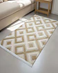 ALFOMBRA CON RELIEVE DISEÑO JACQUARD ANTIDESLIZANTE 150X200 CM - Miniatura 2