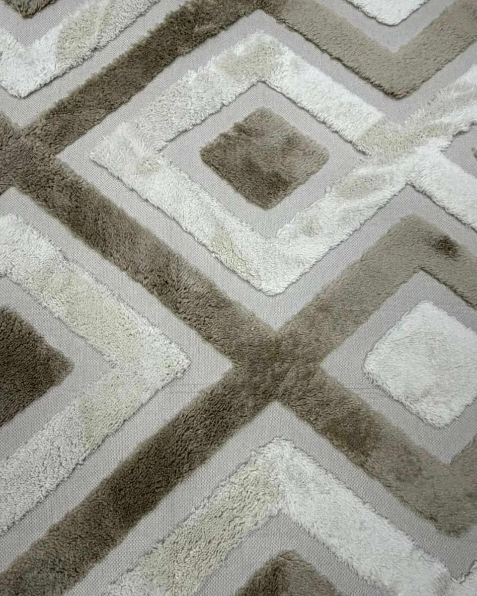 ALFOMBRA CON RELIEVE DISEÑO JACQUARD ANTIDESLIZANTE 150X200 CM 6