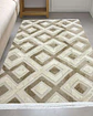 ALFOMBRA CON RELIEVE DISEÑO JACQUARD ANTIDESLIZANTE 150X200 CM - Miniatura 7