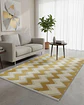 ALFOMBRA CON RELIEVE DISEÑO JACQUARD ANTIDESLIZANTE 180X200 CM - Miniatura 4