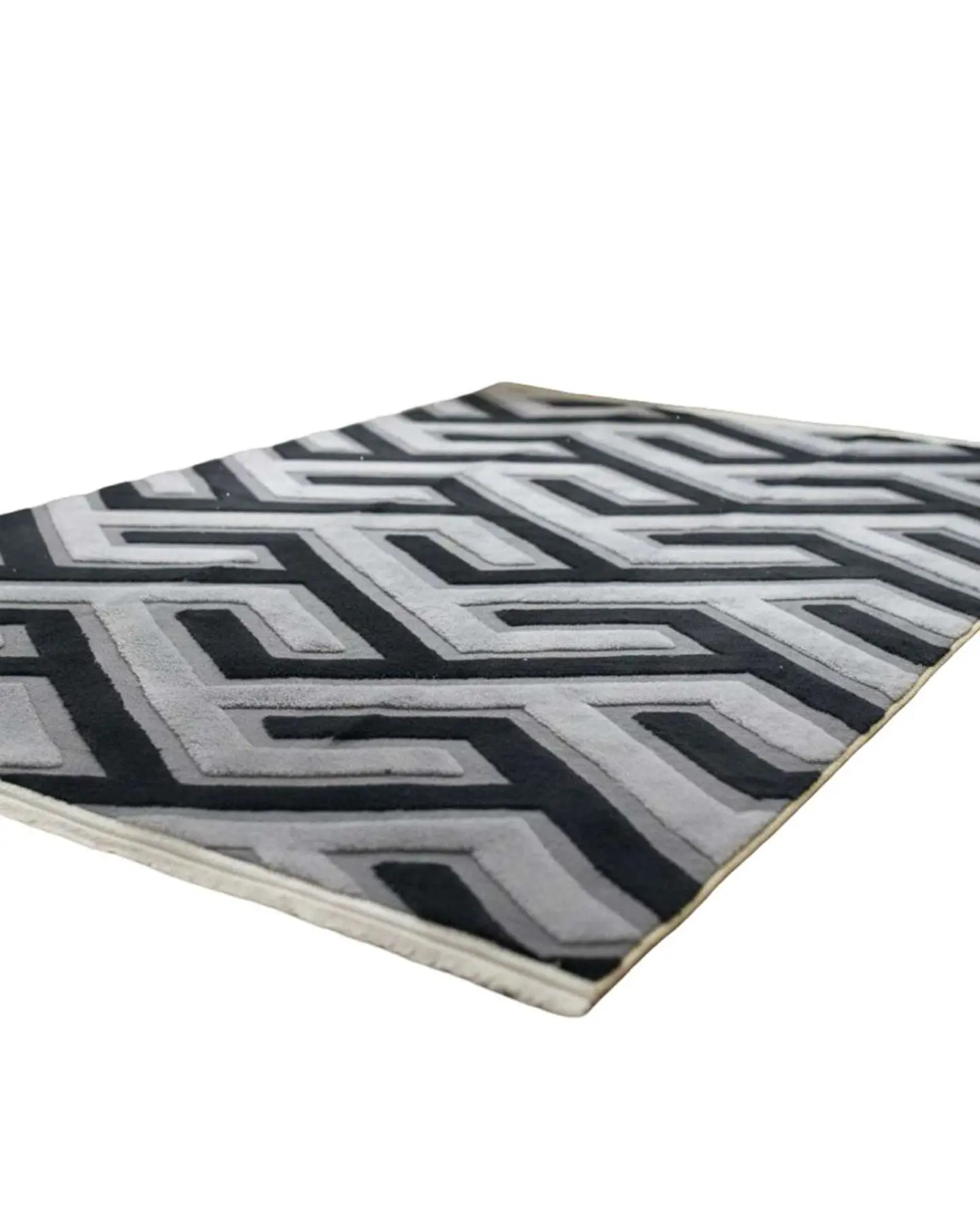 ALFOMBRA CON RELIEVE DISEÑO JACQUARD ANTIDESLIZANTE 180X200 CM 7