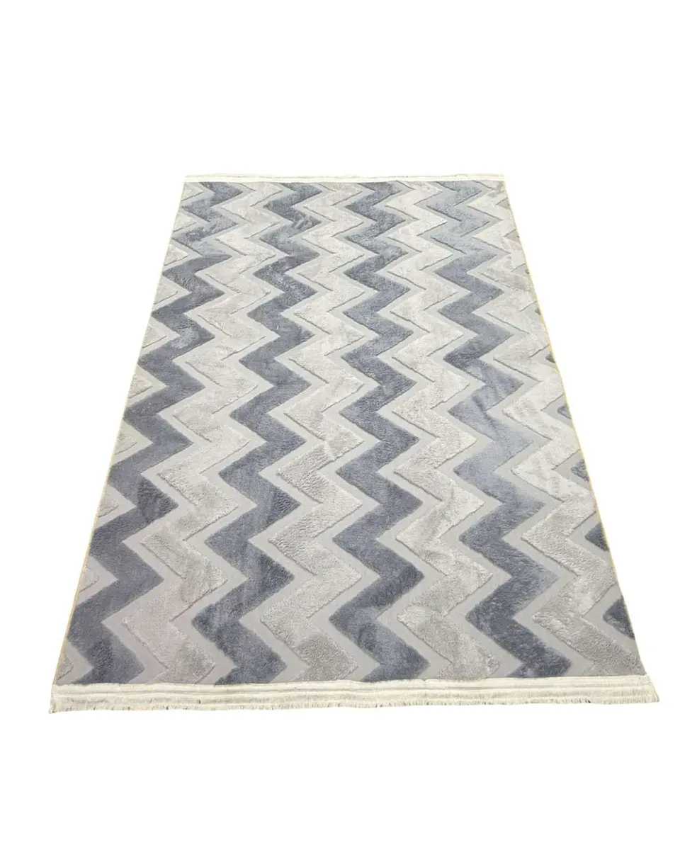ALFOMBRA CON RELIEVE DISEÑO JACQUARD ANTIDESLIZANTE 180X200 CM 7