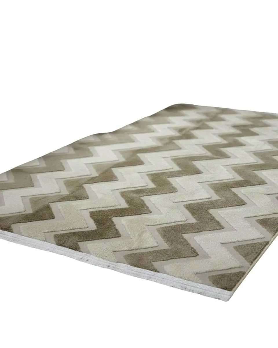 ALFOMBRA CON RELIEVE DISEÑO JACQUARD ANTIDESLIZANTE 180X200 CM 7
