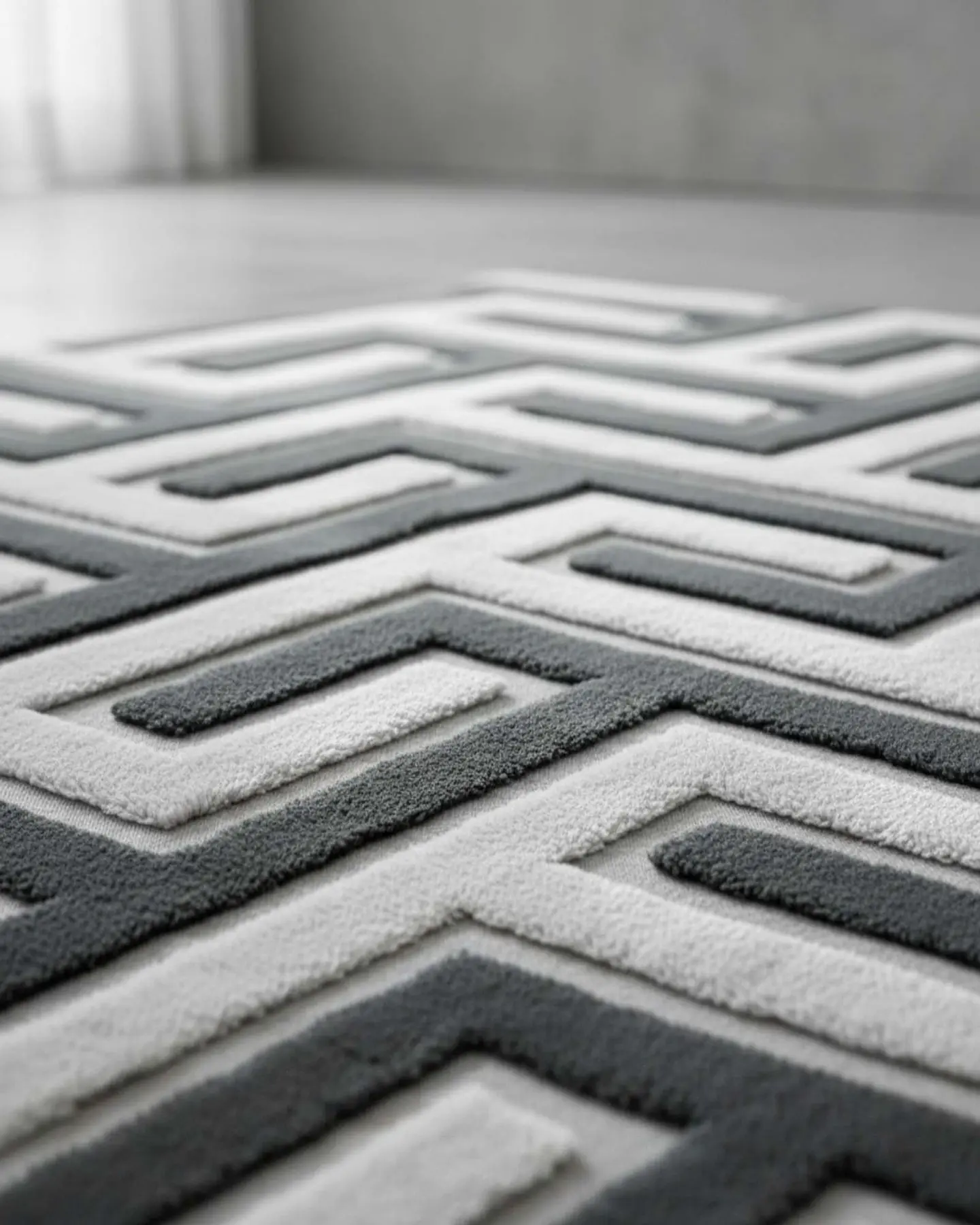ALFOMBRA CON RELIEVE DISEÑO JACQUARD ANTIDESLIZANTE 200X240 CM 4