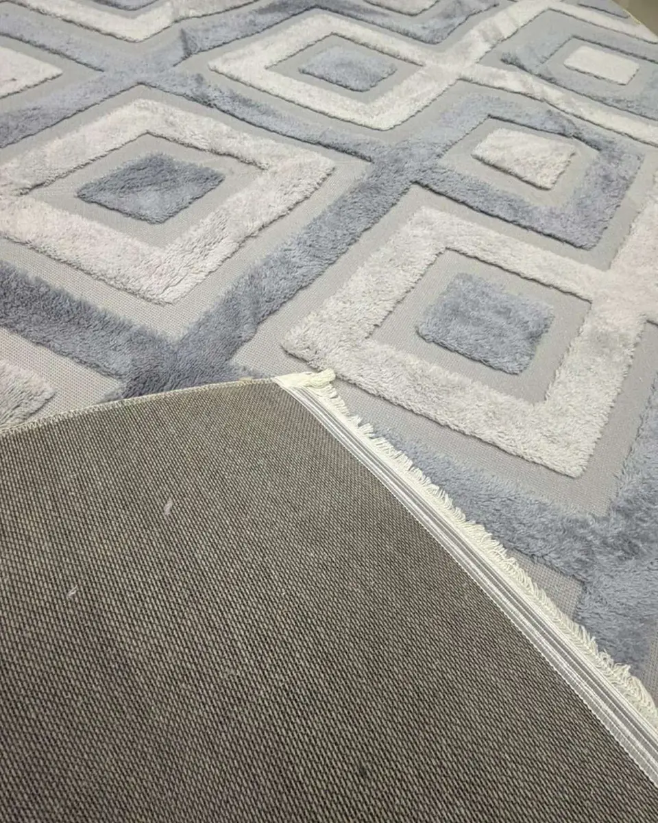 ALFOMBRA CON RELIEVE DISEÑO JACQUARD ANTIDESLIZANTE 200X240 CM 6