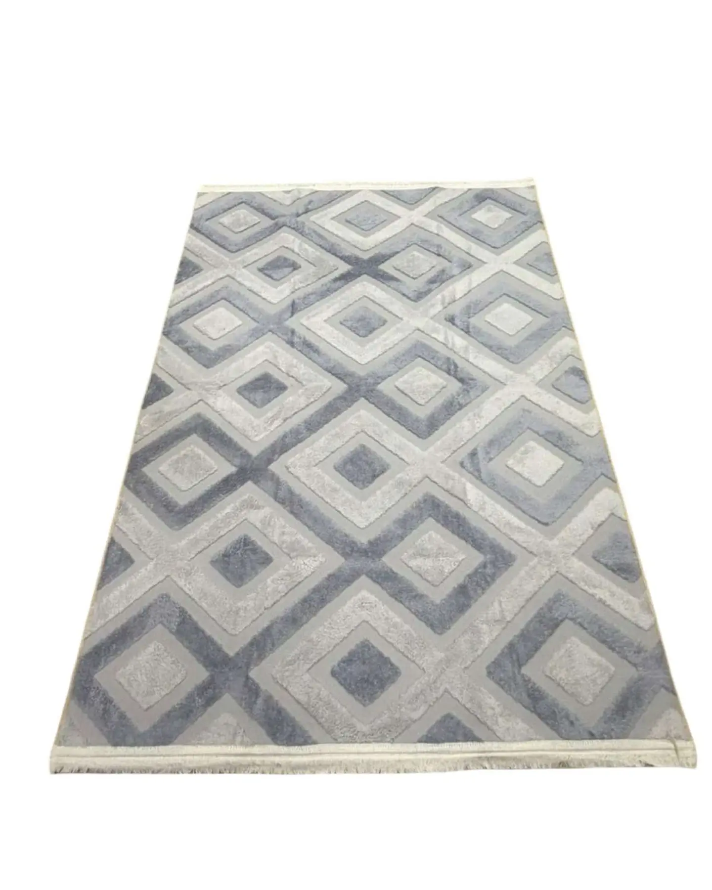 ALFOMBRA CON RELIEVE DISEÑO JACQUARD ANTIDESLIZANTE 200X240 CM 8