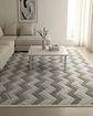 ALFOMBRA CON RELIEVE DISEÑO JACQUARD ANTIDESLIZANTE 200X240 CM - Miniatura 4