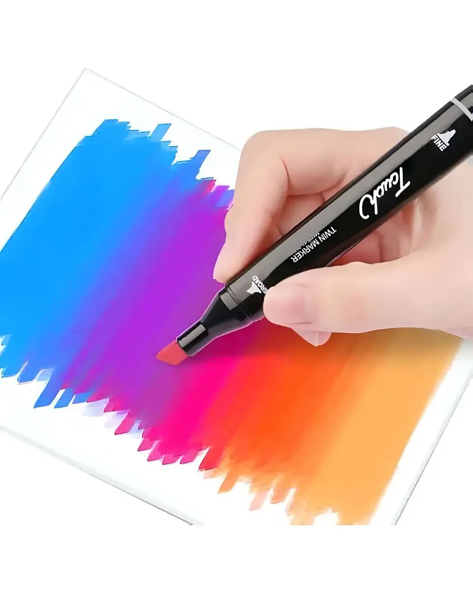 Rotuladores 120 Colores de Dibujo Artistico doble punta 2