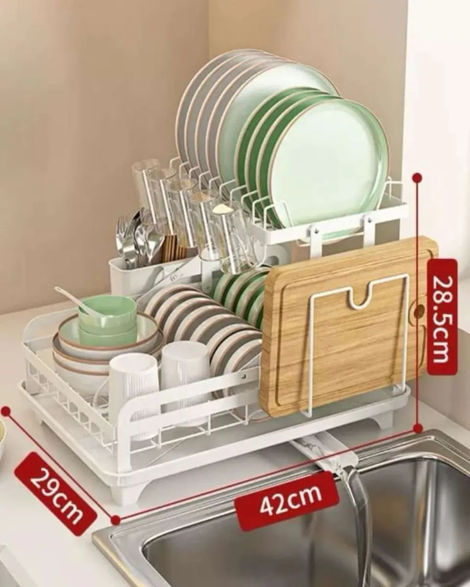 Escurridor De Platos 2 Niveles Armado Fácil 4