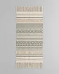 Alfombra de Lino Bajada de Cama estilo Boho medida 60 cm x 90 cm - Miniatura 6