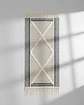 Pack de 2 Alfombra de Lino Bajada de Cama estilo Boho medida 60 cm x 90 cm - Miniatura 6