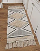 Pack de 2 Alfombra de Lino Bajada de Cama estilo Boho medida 60 cm x 90 cm - Miniatura 4