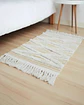 Pack de 2 Alfombra de Lino Bajada de Cama estilo Boho medida 60 cm x 90 cm - Miniatura 3