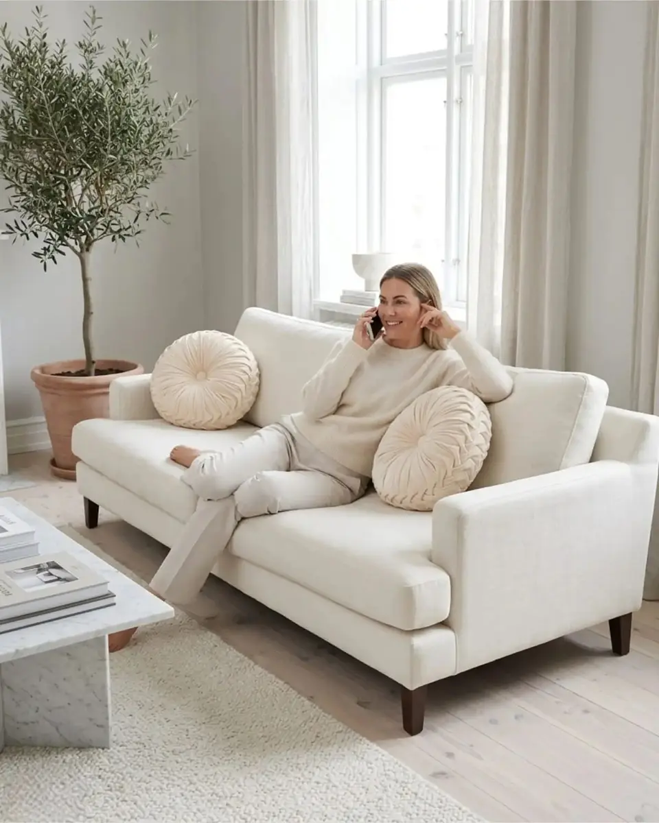 Set De 2 Cojines Rueda Terciopelo Redondo Sofa Decorativo 2