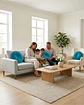 Set De 2 Cojines Rueda Terciopelo Redondo Sofa Decorativo - Miniatura 6