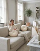 Cojin Rueda Terciopelo Redondo Sofa Decorativo Salon - Miniatura 1