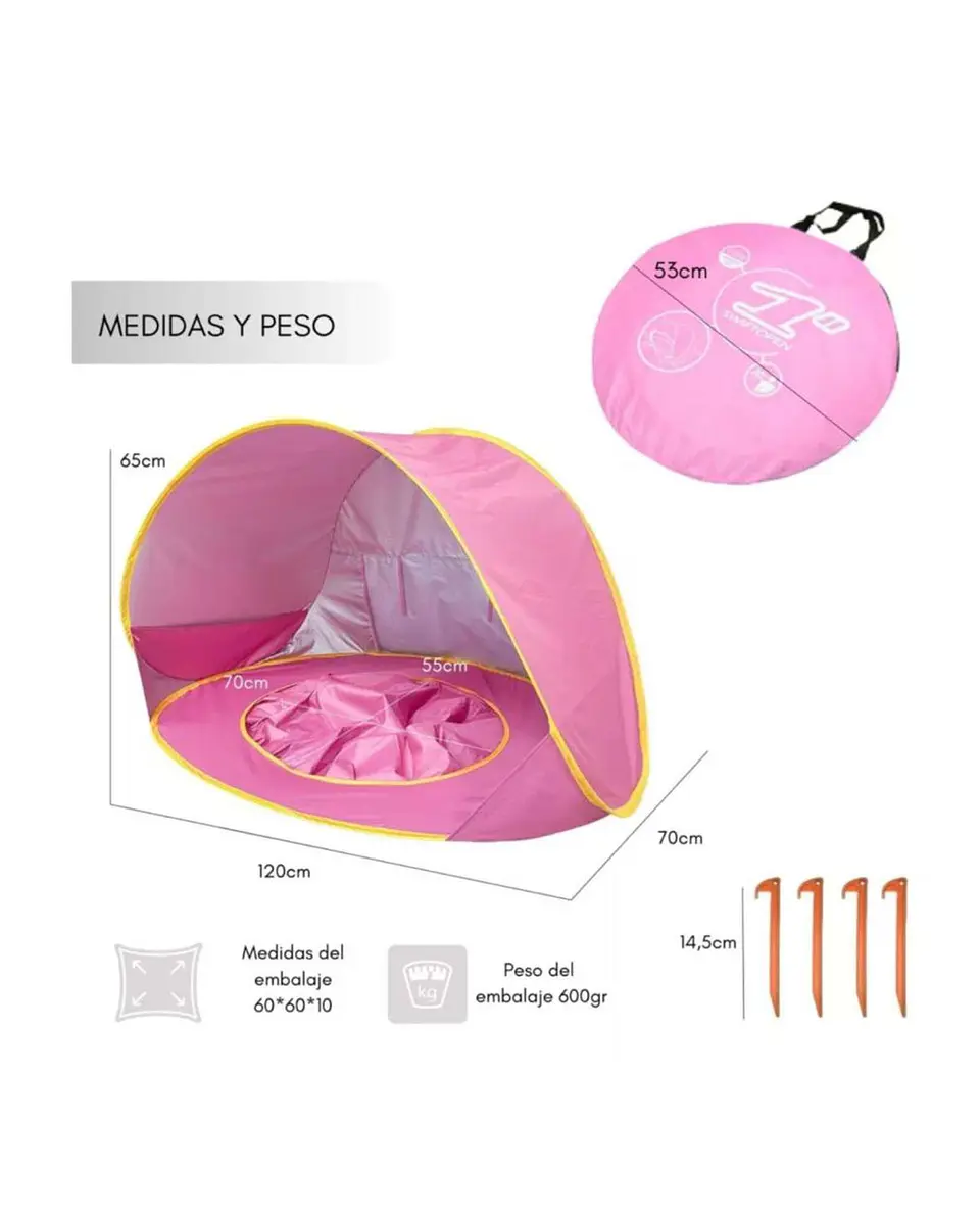 CARPA DE PLAYA O CAMPING BEBE NIÑA 4