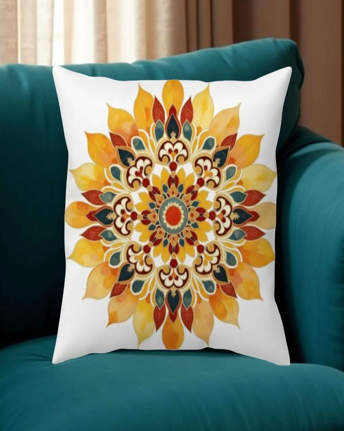 Pack de 2 Fundas de cojin mandala estampadas 3