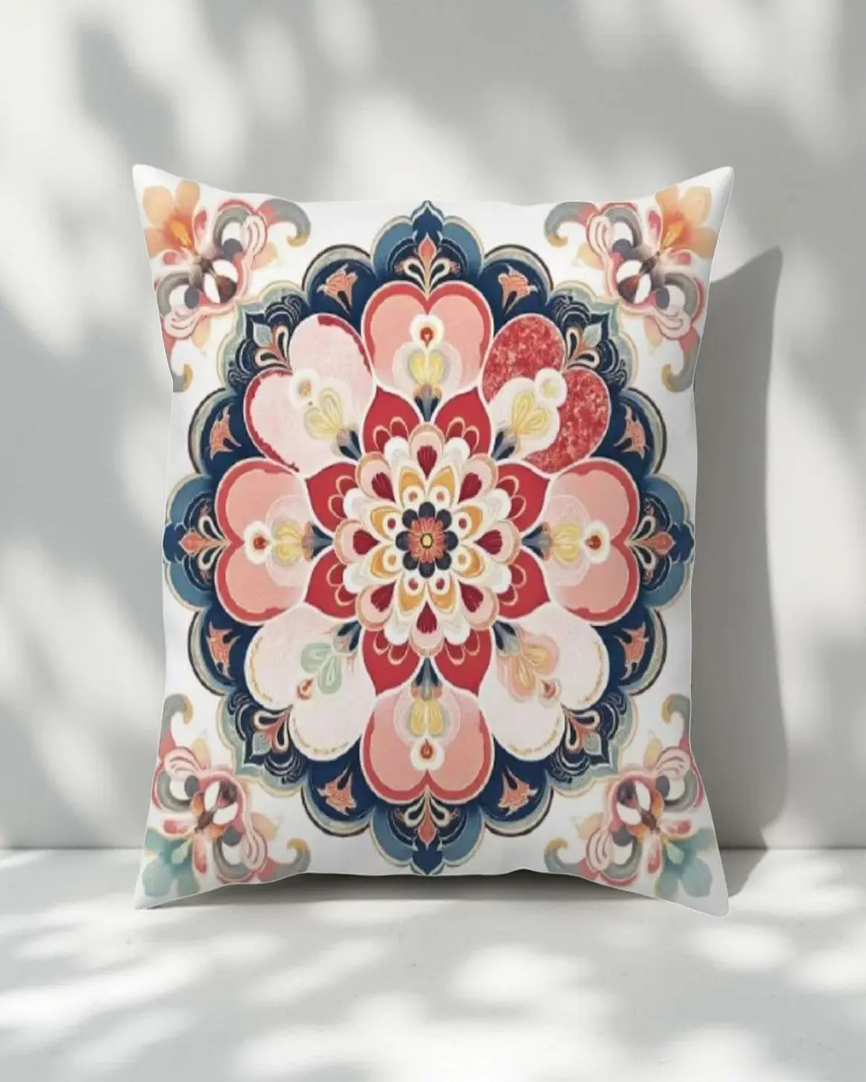 Pack de 2 Fundas de cojin mandala estampadas 4
