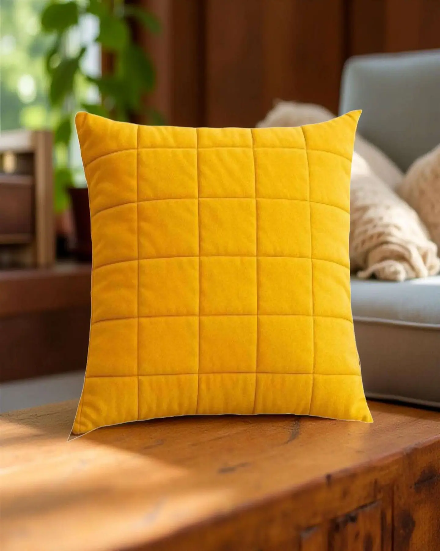 Pack de 4 Fundas de cojín  Decorativas Terciopelo Grip 3
