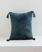 Pack de 4 Fundas de cojin cuadradas  chenille con borlas - Miniatura 2