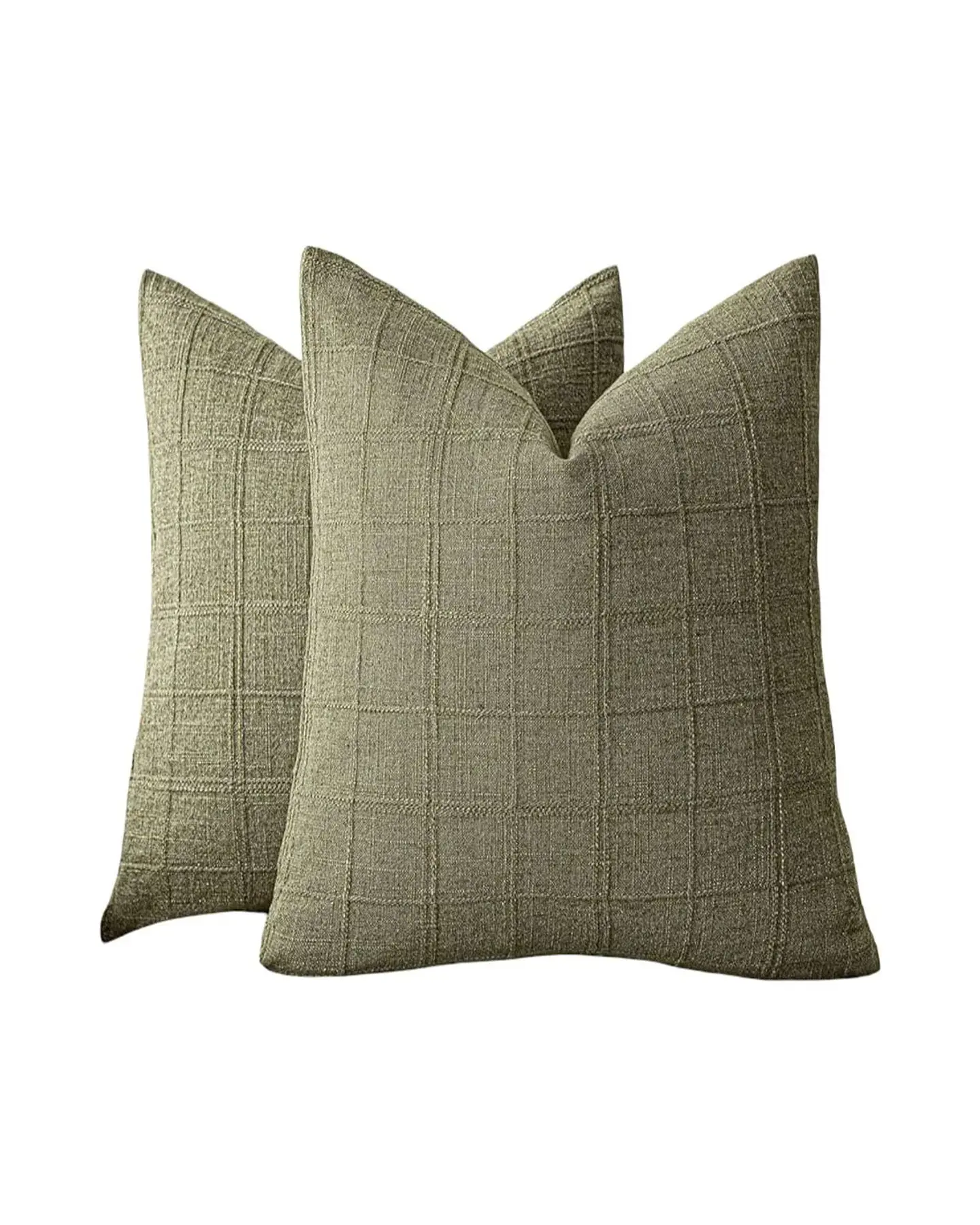 Pack de 4 Fundas de cojin Jacquard cuadrille 1