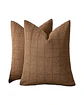 Pack de 4 Fundas de cojin Jacquard cuadrille - Miniatura 1