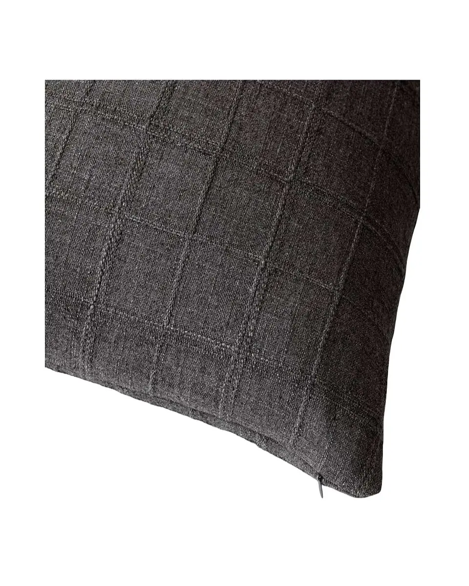 Pack de 4 Fundas de cojin Jacquard cuadrille 3