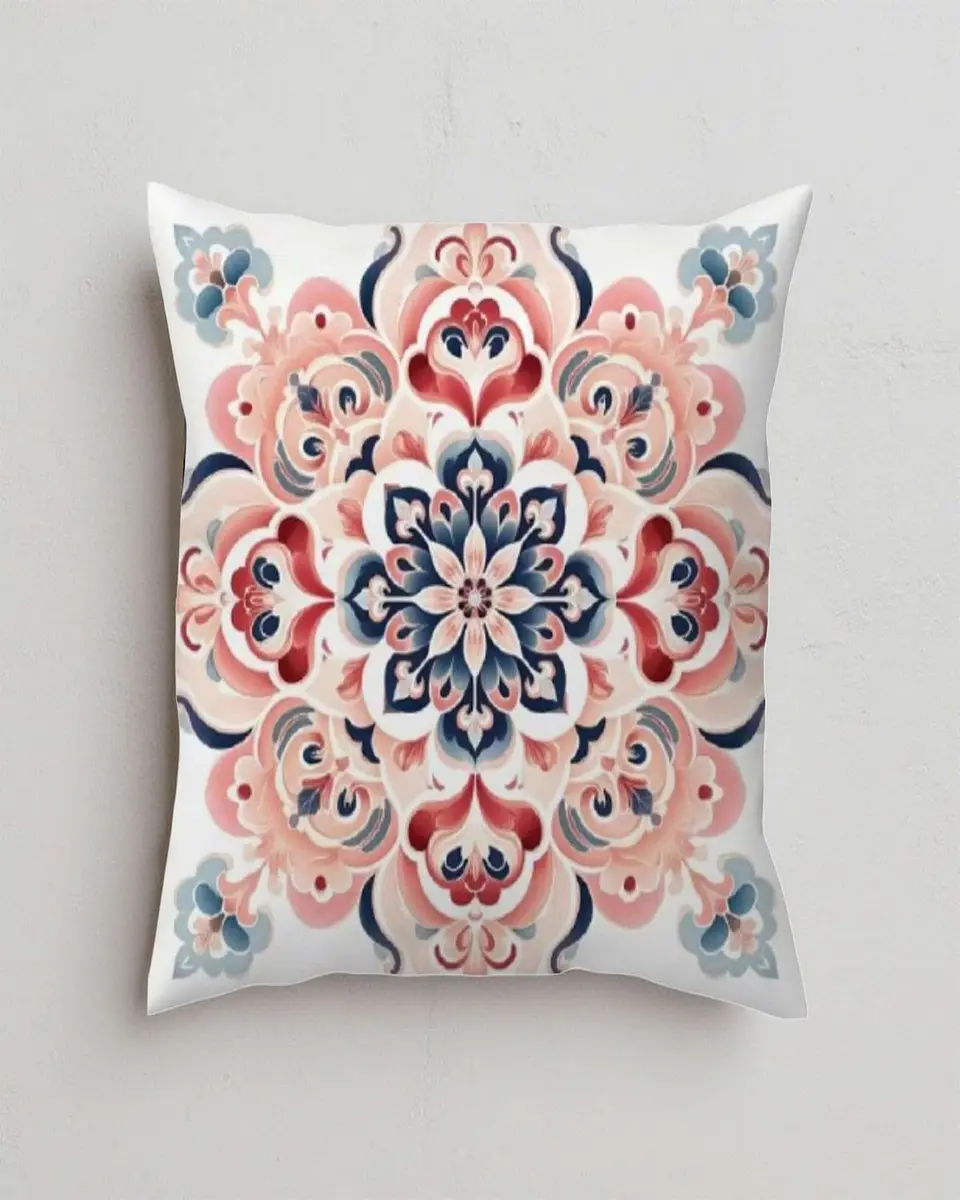 Pack de 4 Fundas de cojin mandala estampadas 3