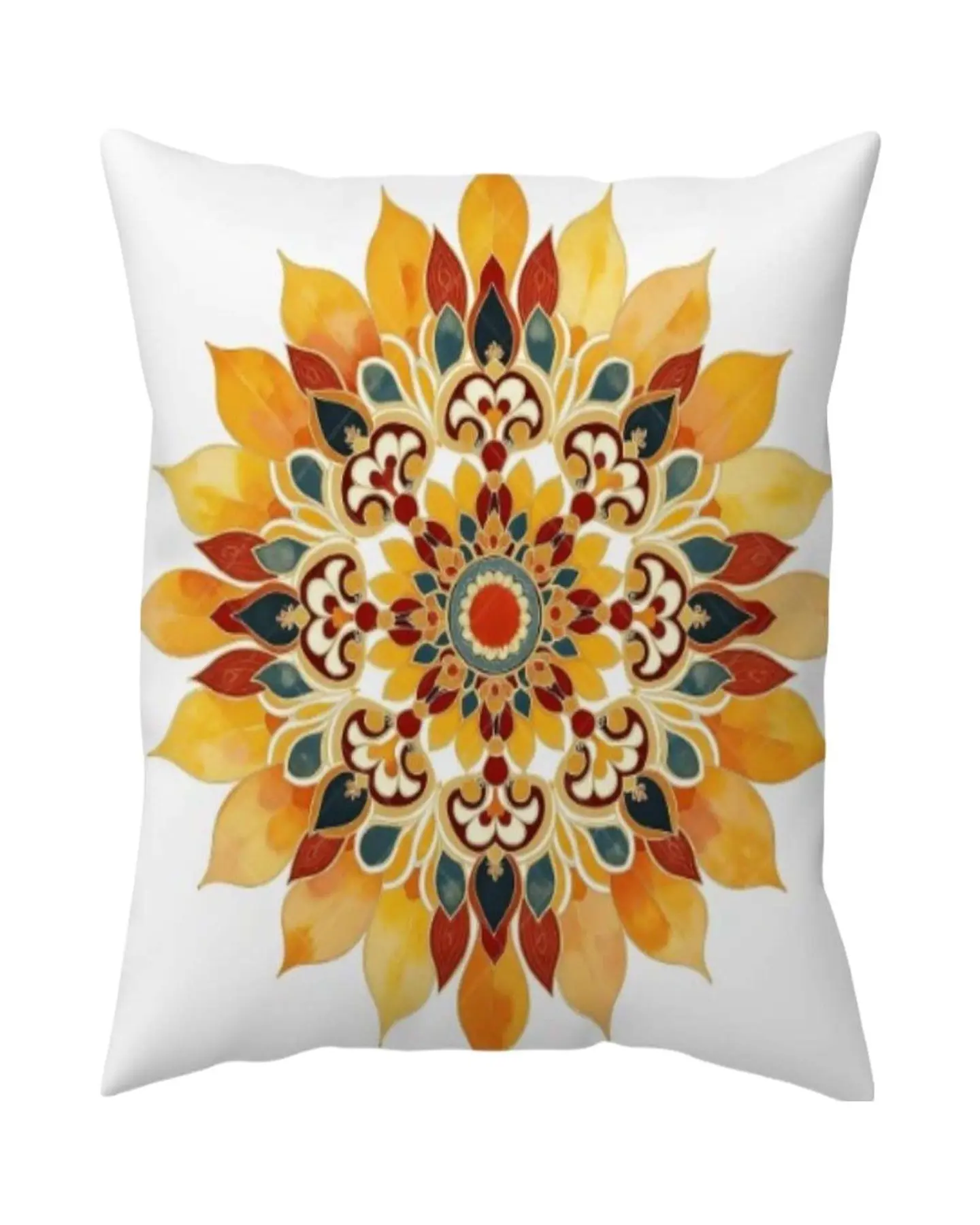 Pack de 4 Fundas de cojin mandala estampadas 1