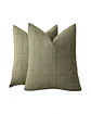 Pack de 2 Fundas de cojin Jacquard cuadrille  con relleno - Miniatura 1