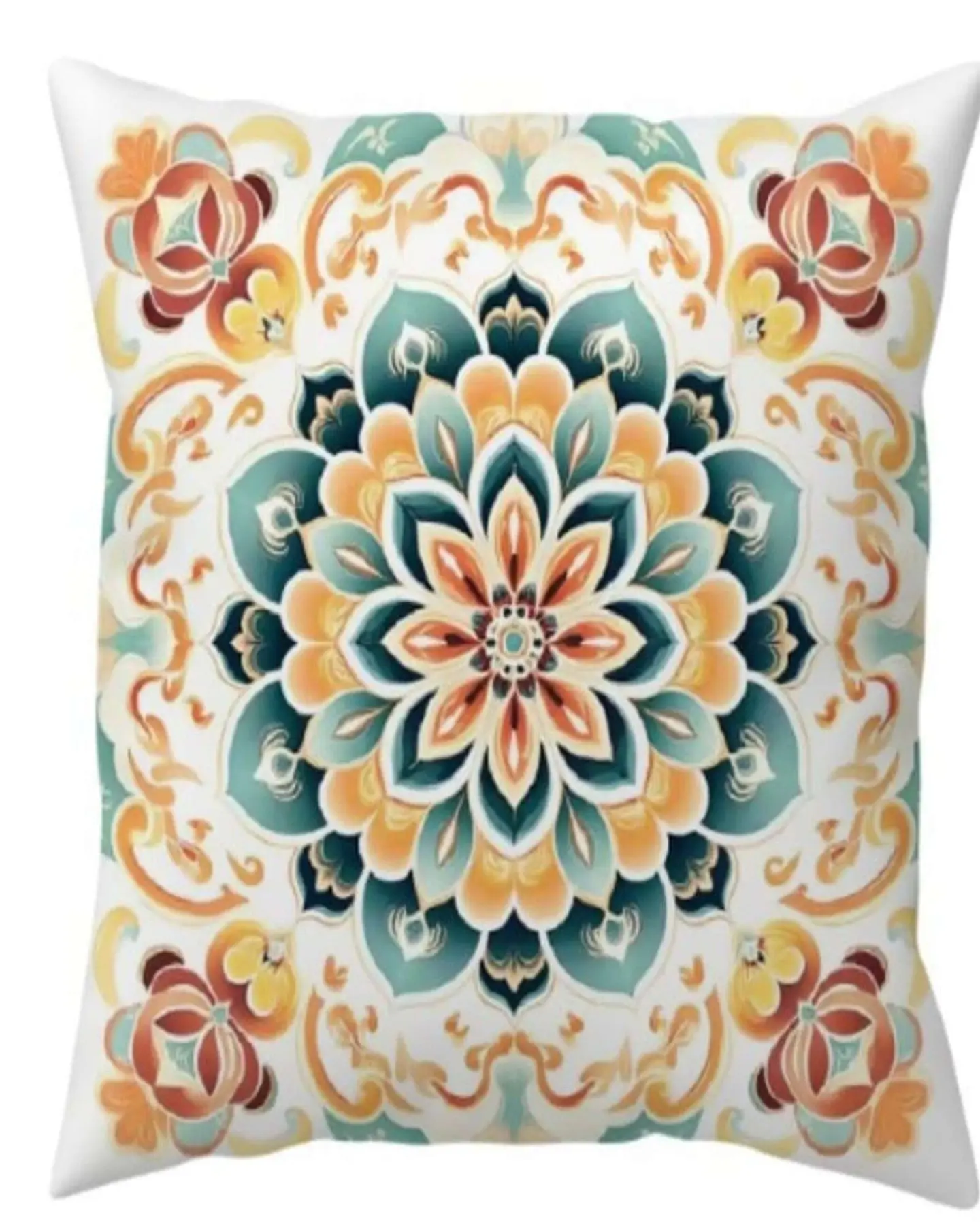 Pack de 2 Fundas de cojin mandala estampadas  con relleno 2