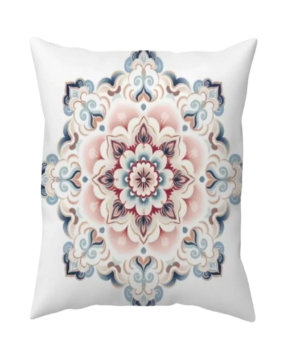 Pack de 2 Fundas de cojin mandala estampadas  con relleno 1