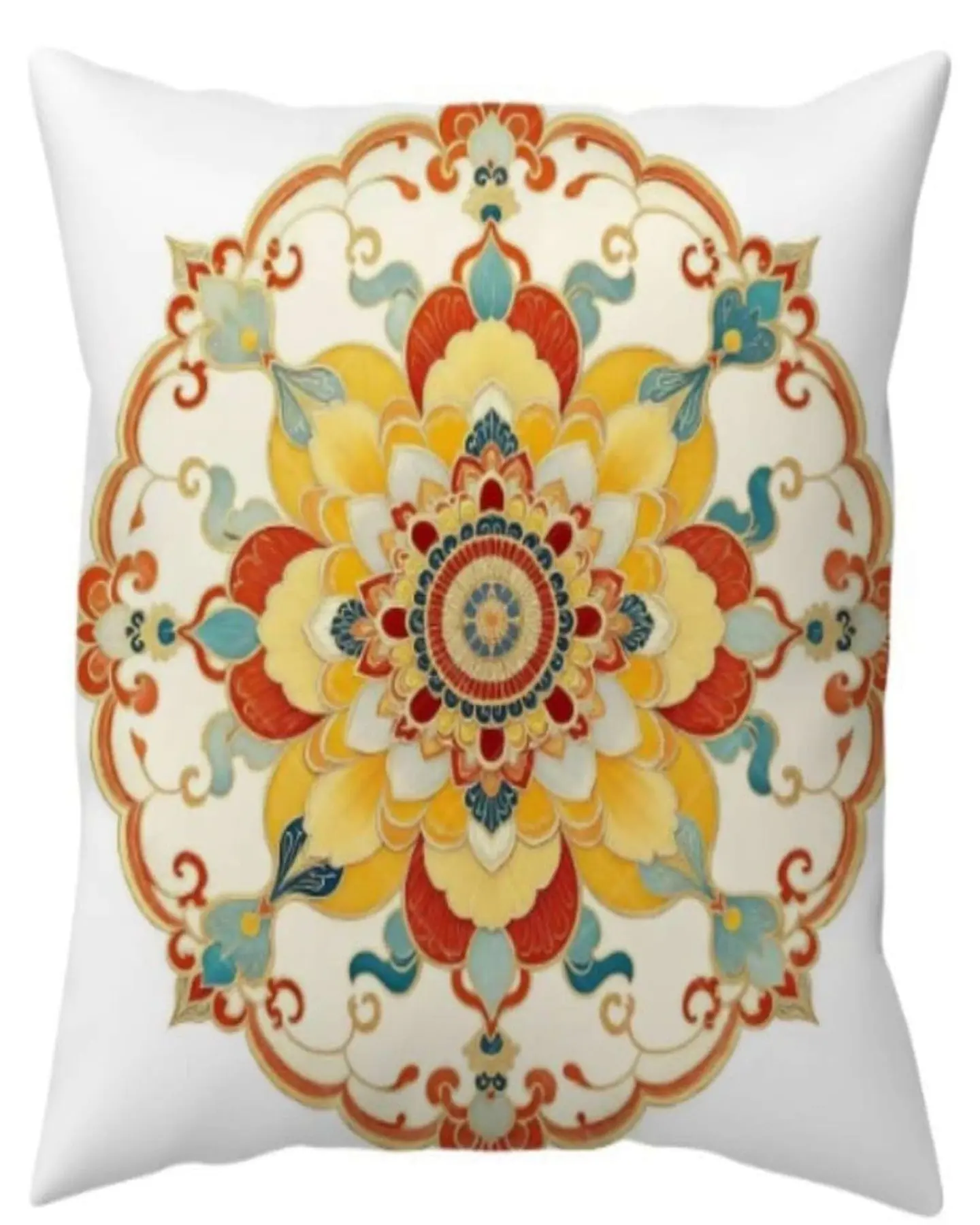 Pack de 2 Fundas de cojin mandala estampadas  con relleno 2