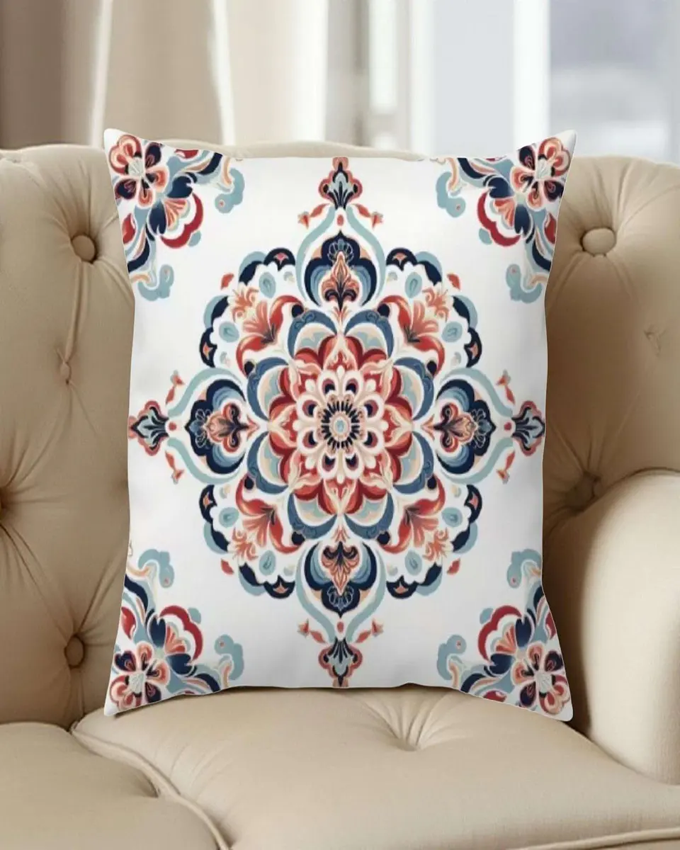 Pack de 2 Fundas de cojin mandala estampadas  con relleno 4