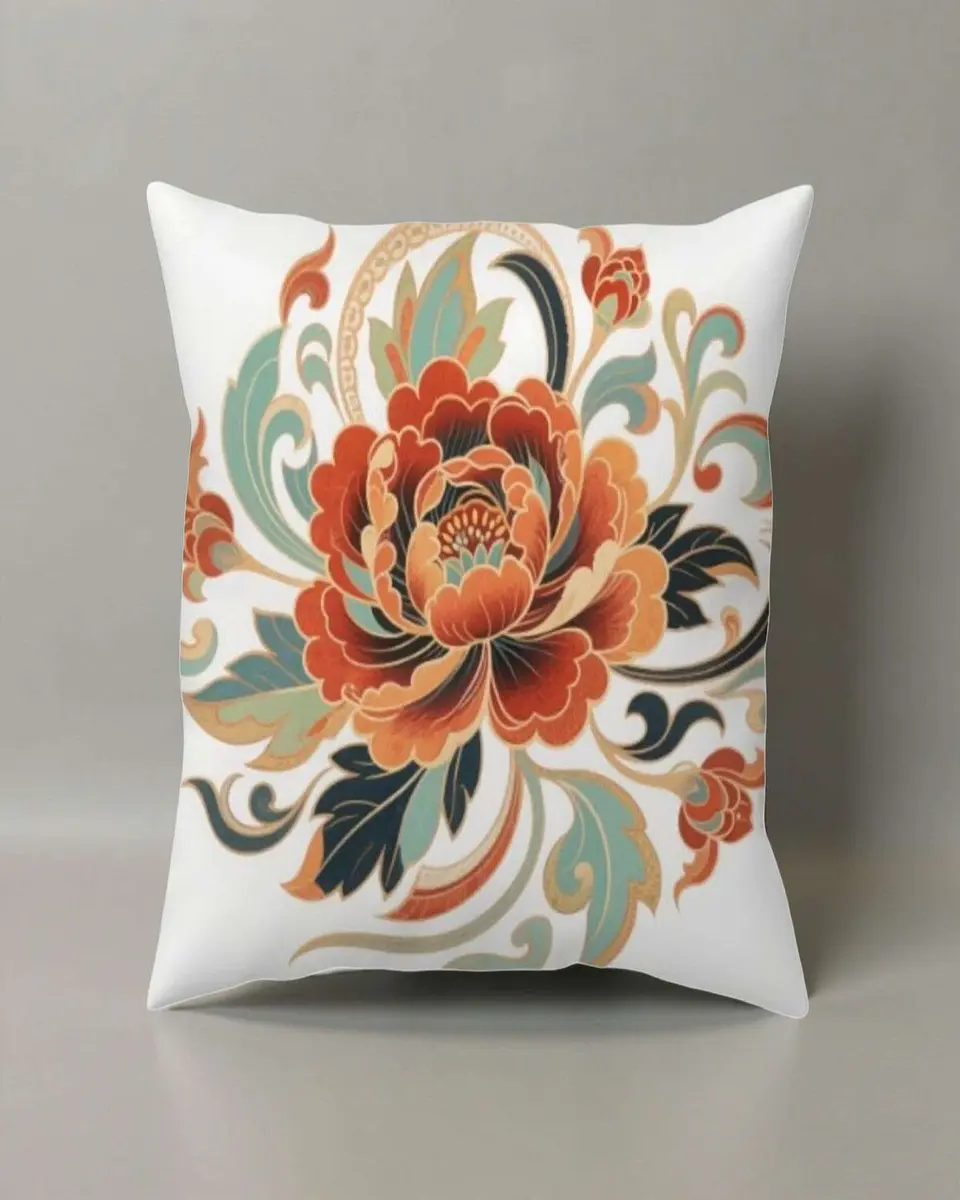 Pack de 2 Fundas de cojin mandala estampadas  con relleno 4