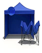 Toldo Plegable Más Laterales Azul Carpa Filtro Uv - Miniatura 1