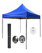 Toldo Plegable Más Laterales Azul Carpa Filtro Uv - Miniatura 2